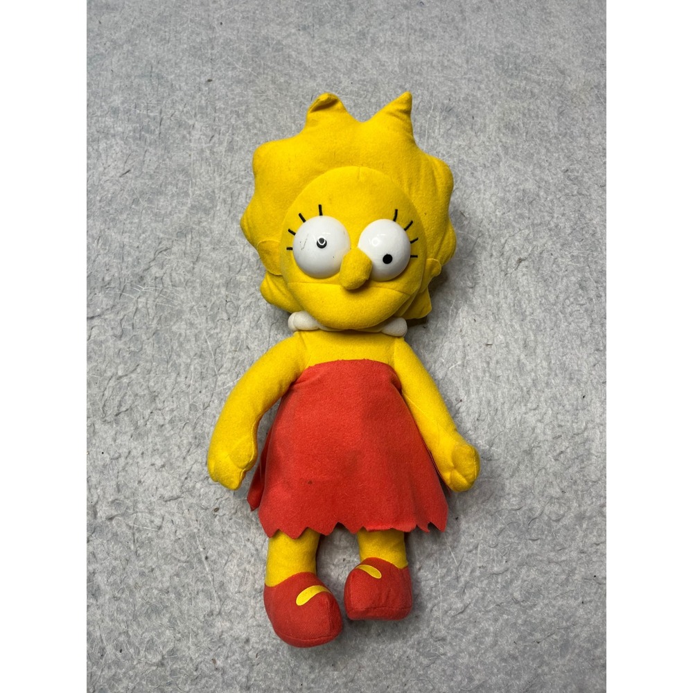 The Simpsons Lisa Simpson Plush Vintage Stuffed Toy Red Dress Collectible‎